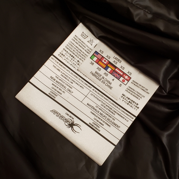 Spyder Ladies Puffer Cold Weather Jacket - Picture 10 of 10